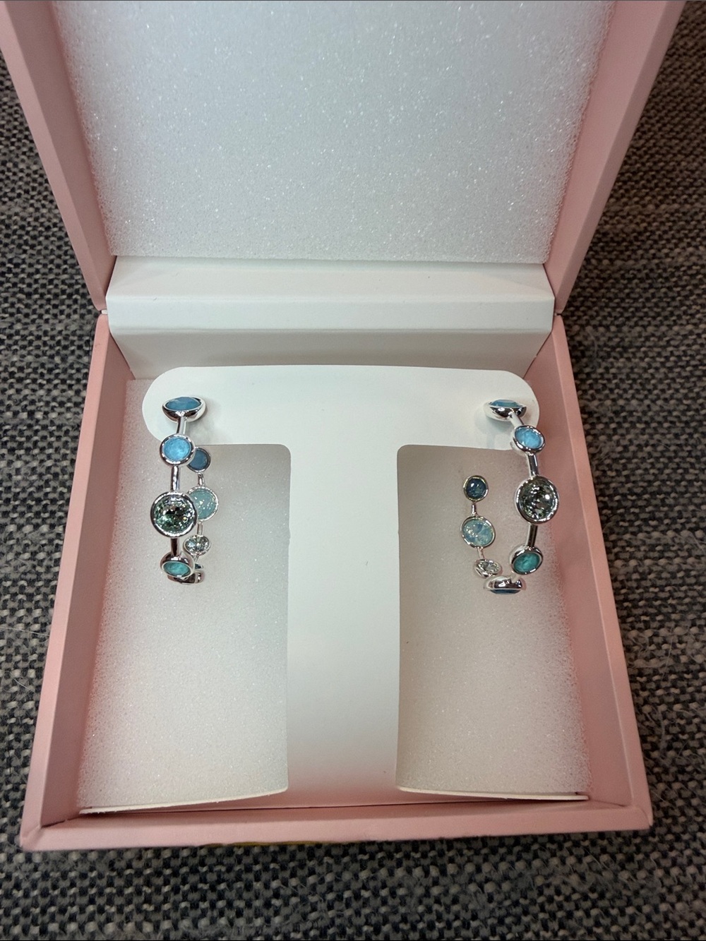 Bomb Party Summer Jewel Candy Santa Fe Hoop Earrings